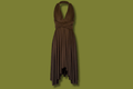 Silky Wrap Scarf Midi Dress