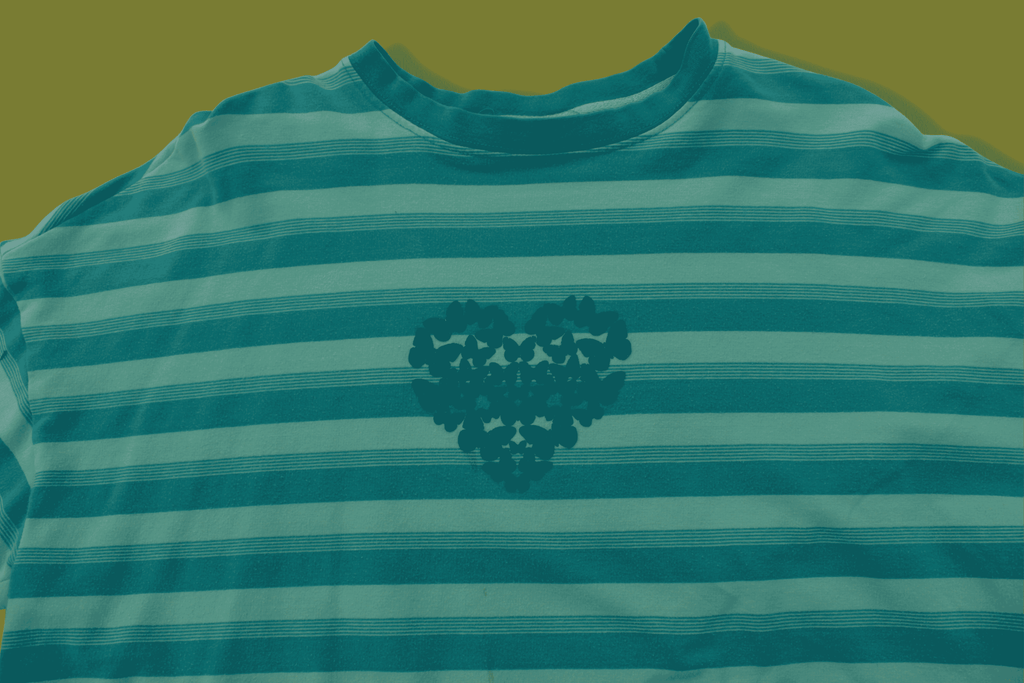 Butterfly Heart Striped Longsleeve