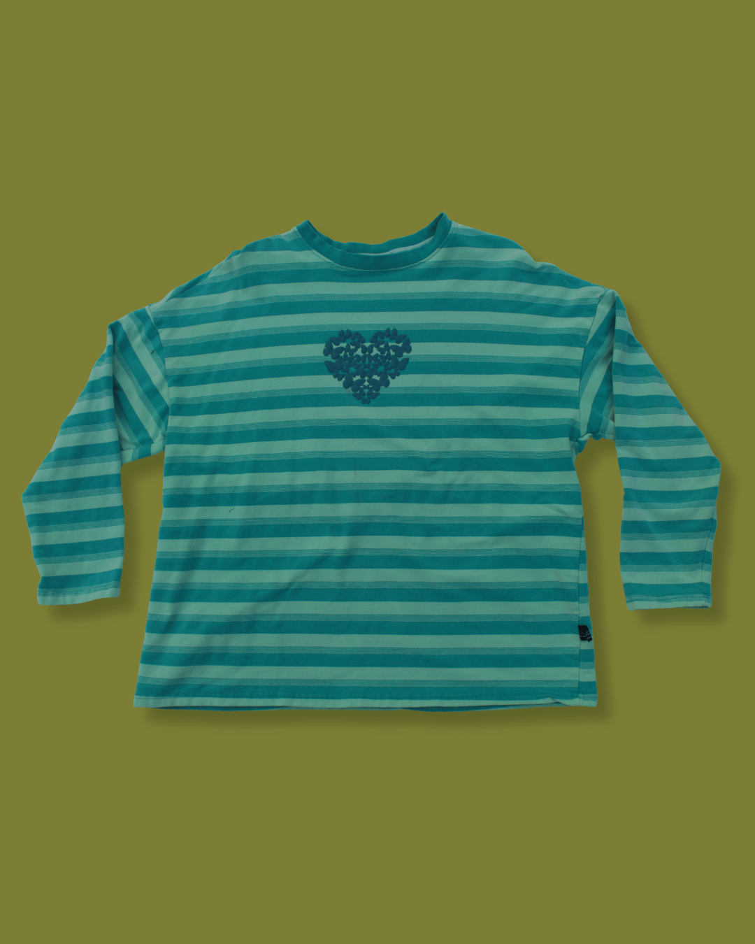 Butterfly Heart Striped Longsleeve