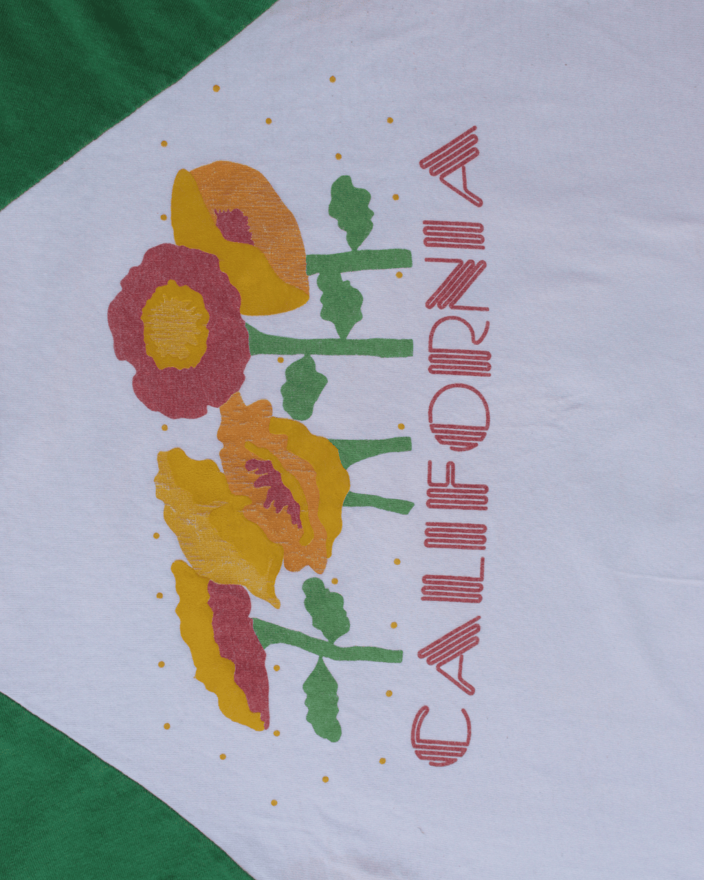 California Poppy Graphic Cut-off Tank