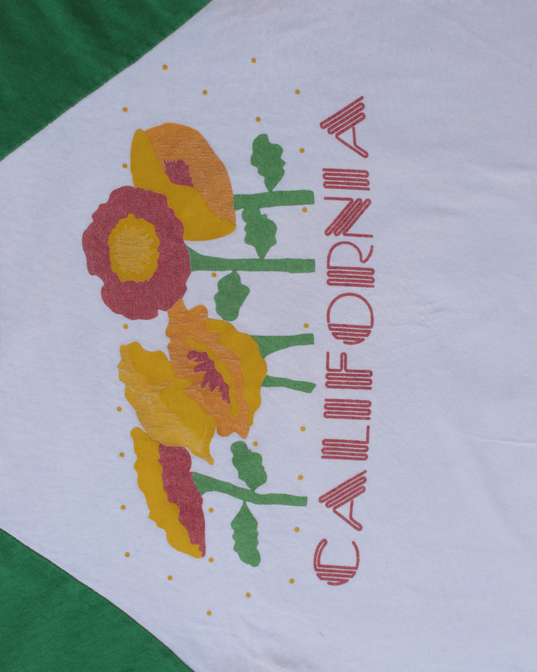 California Poppy Graphic Cut-off Tank