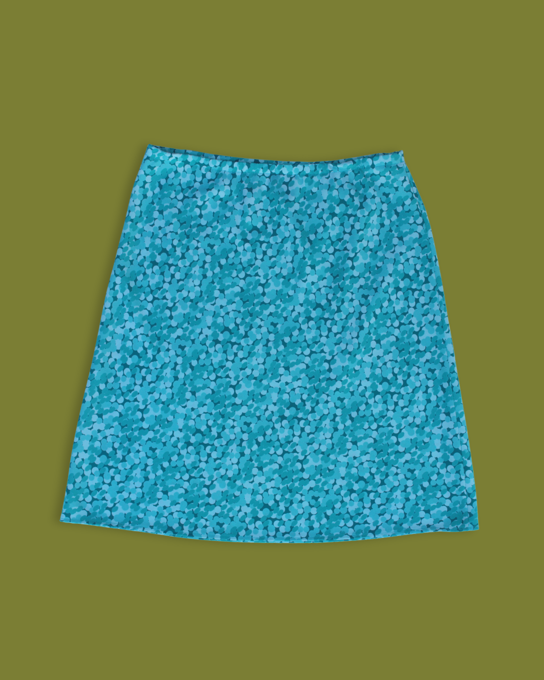 Cluster Circle-print Midi-skirt