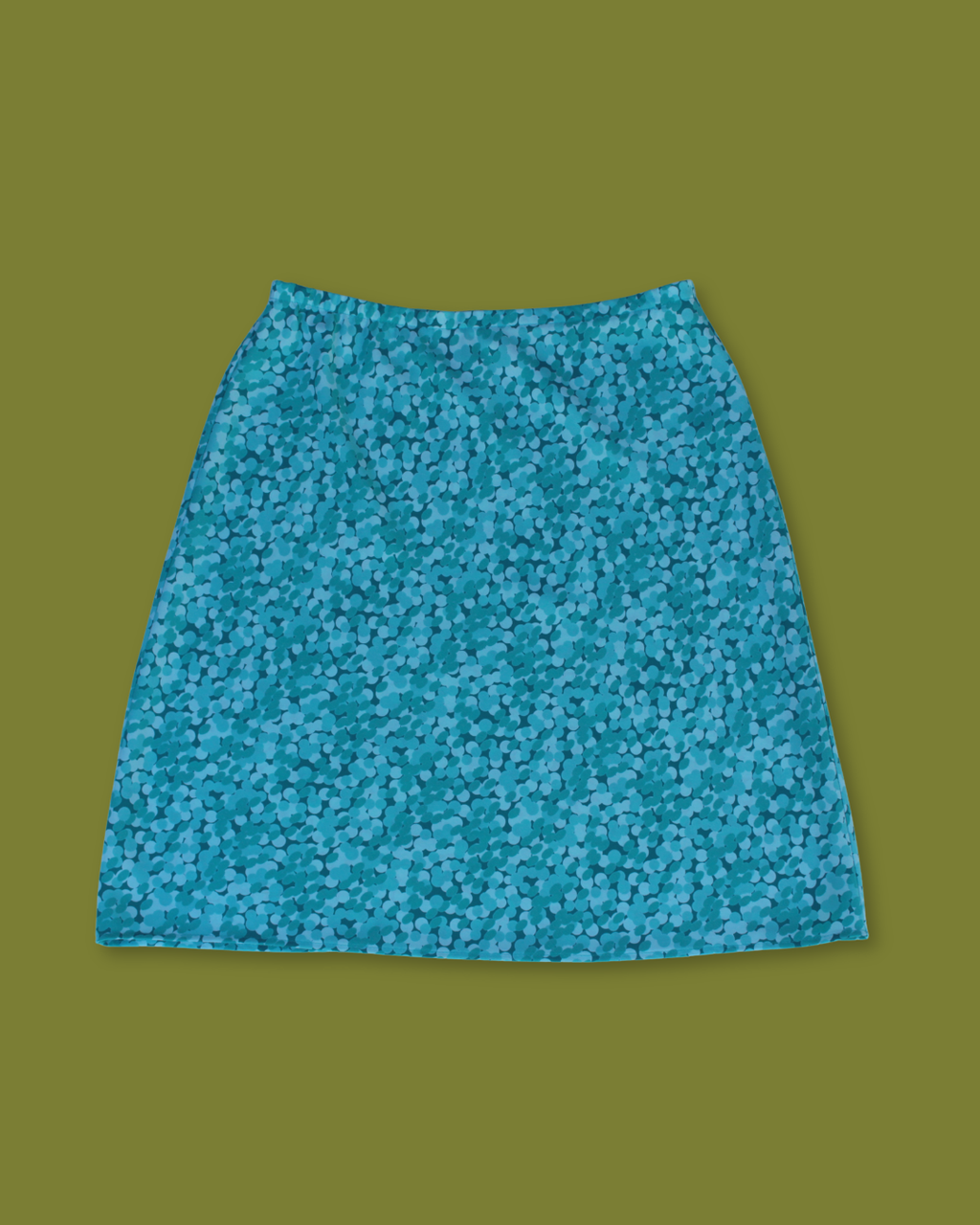 Cluster Circle-print Midi-skirt