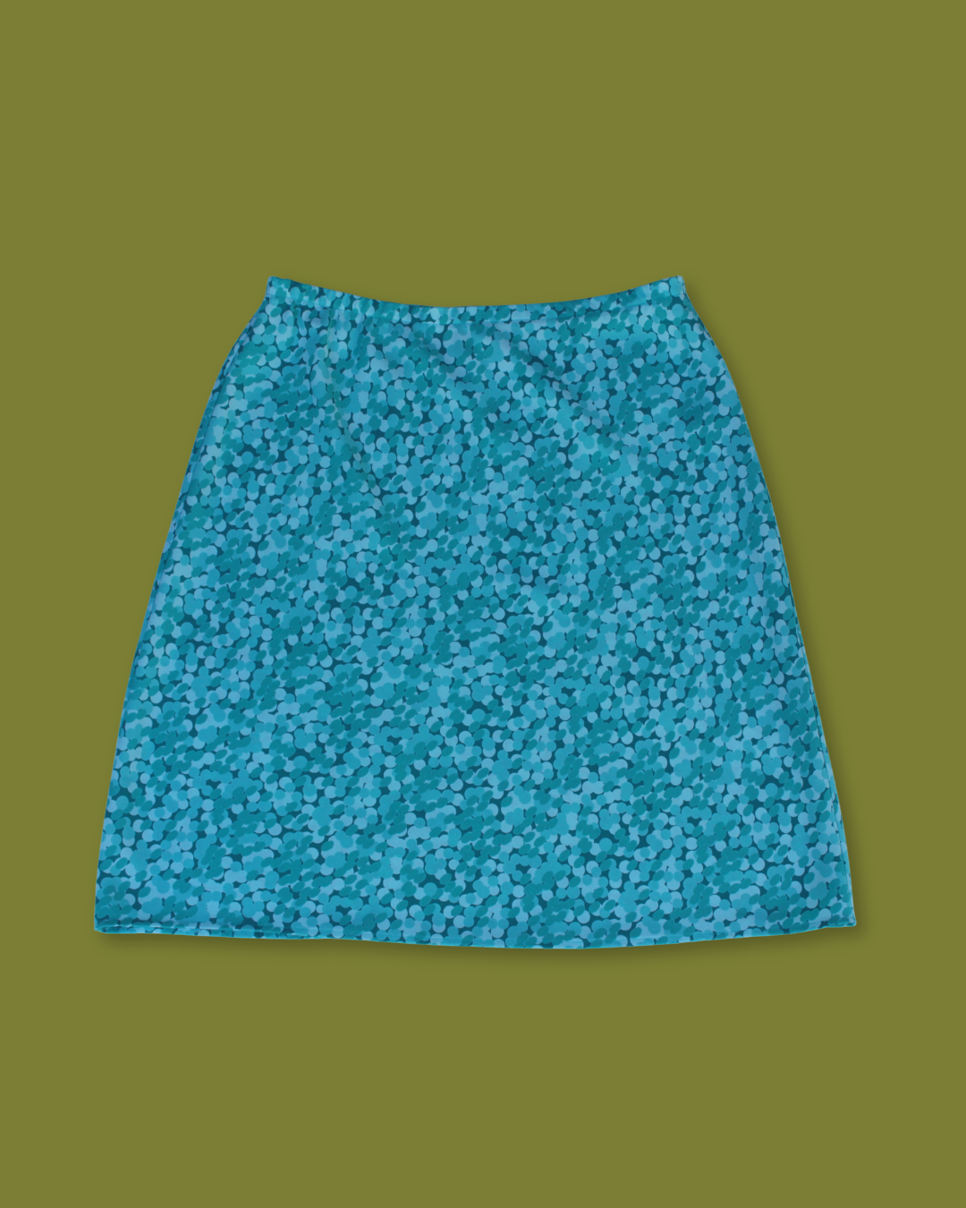 Cluster Circle-print Midi-skirt