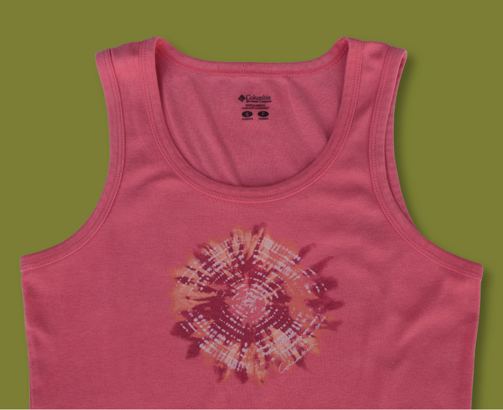 "Colombia" Tie-dye Graphic Tank