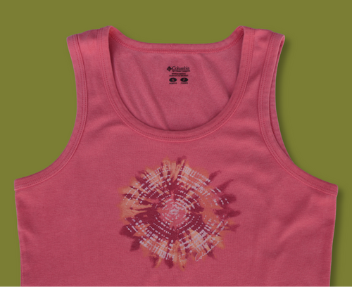 "Colombia" Tie-dye Graphic Tank