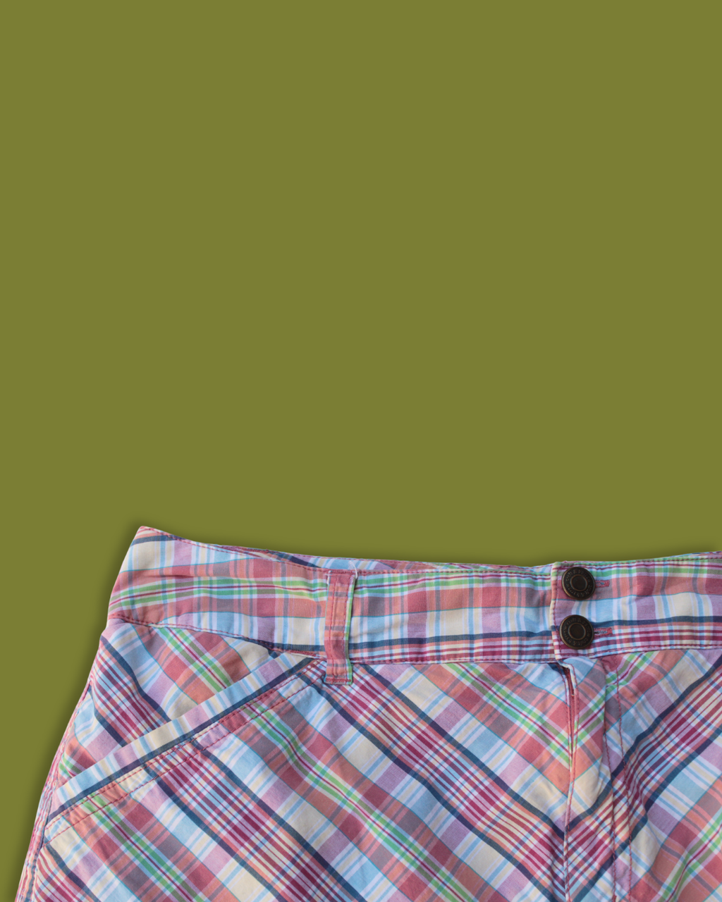 Colorful Plaid A-line Midi-skirt