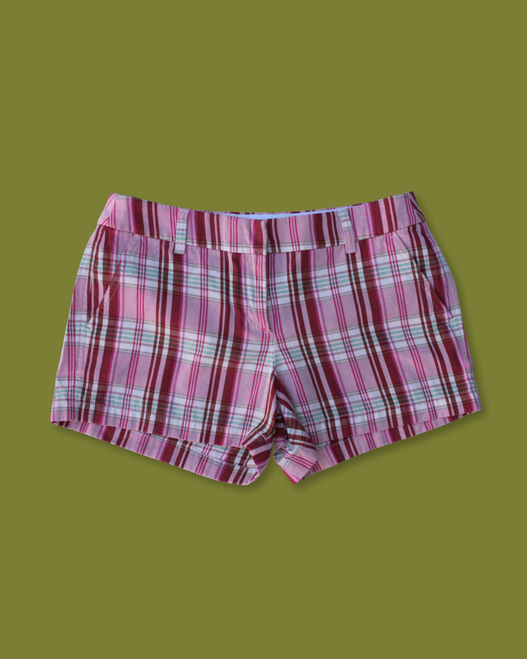 Colorful Plaid Mini Shorts