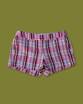 Colorful Plaid Mini Shorts