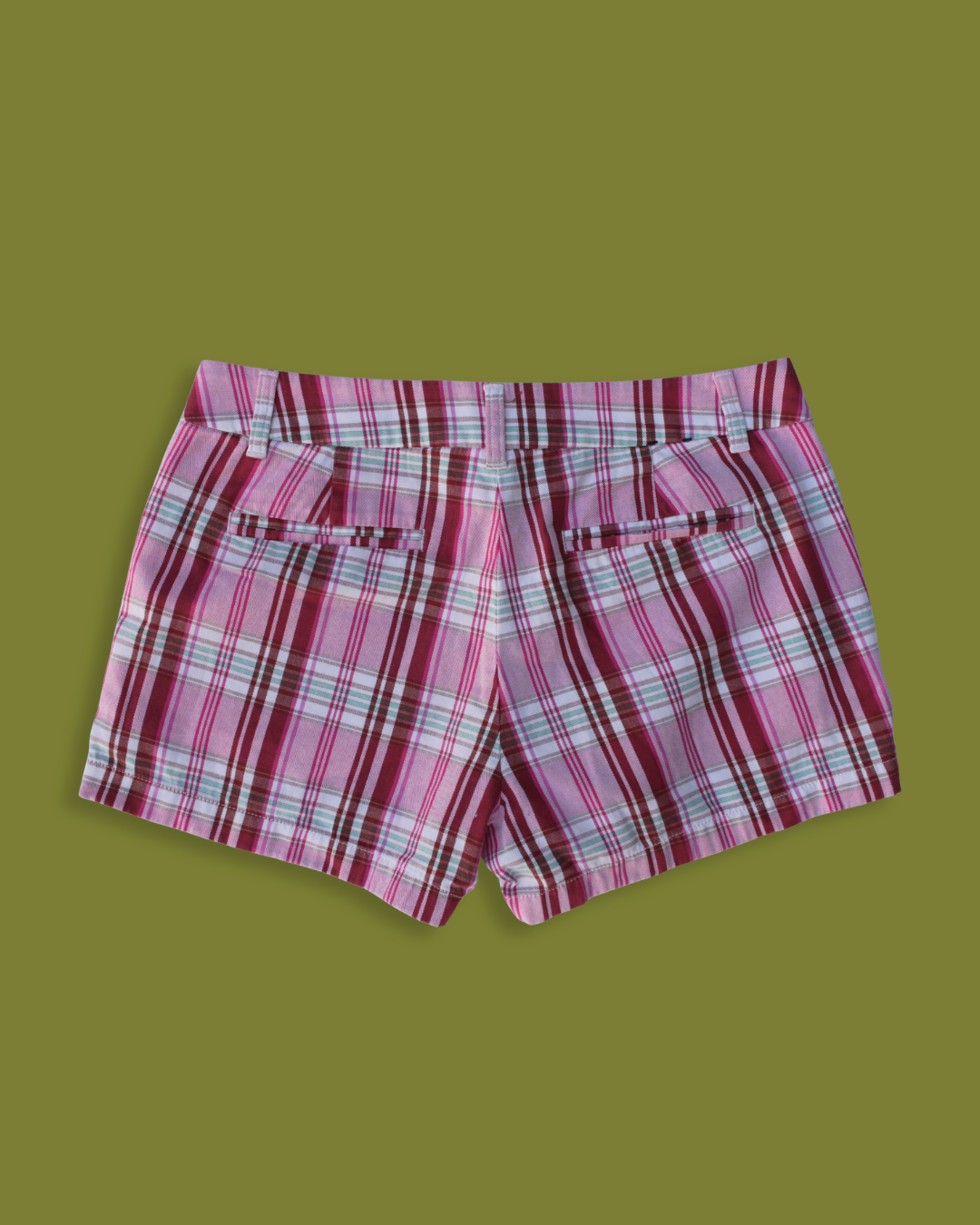 Colorful Plaid Mini Shorts
