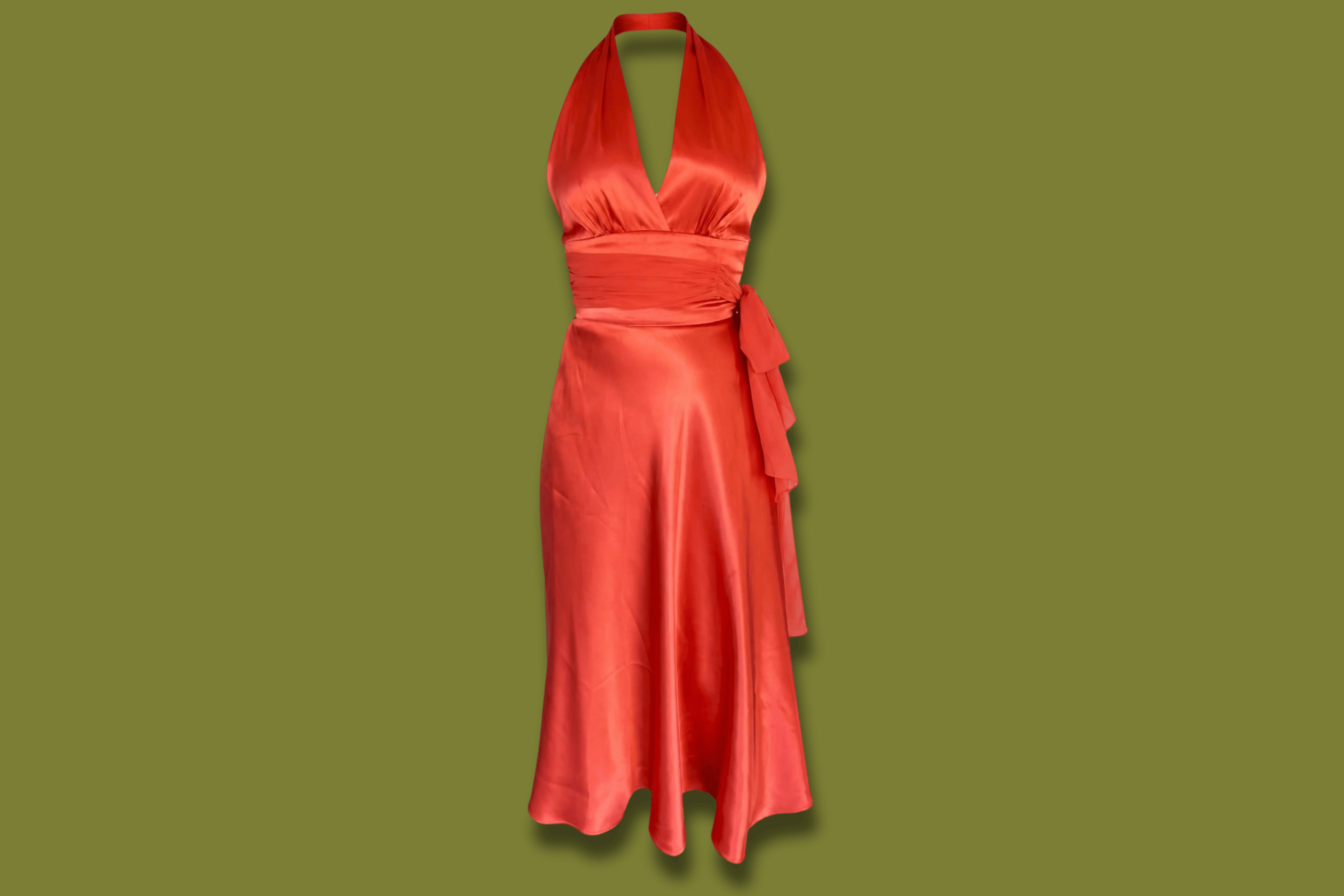 Silky Halter Dress