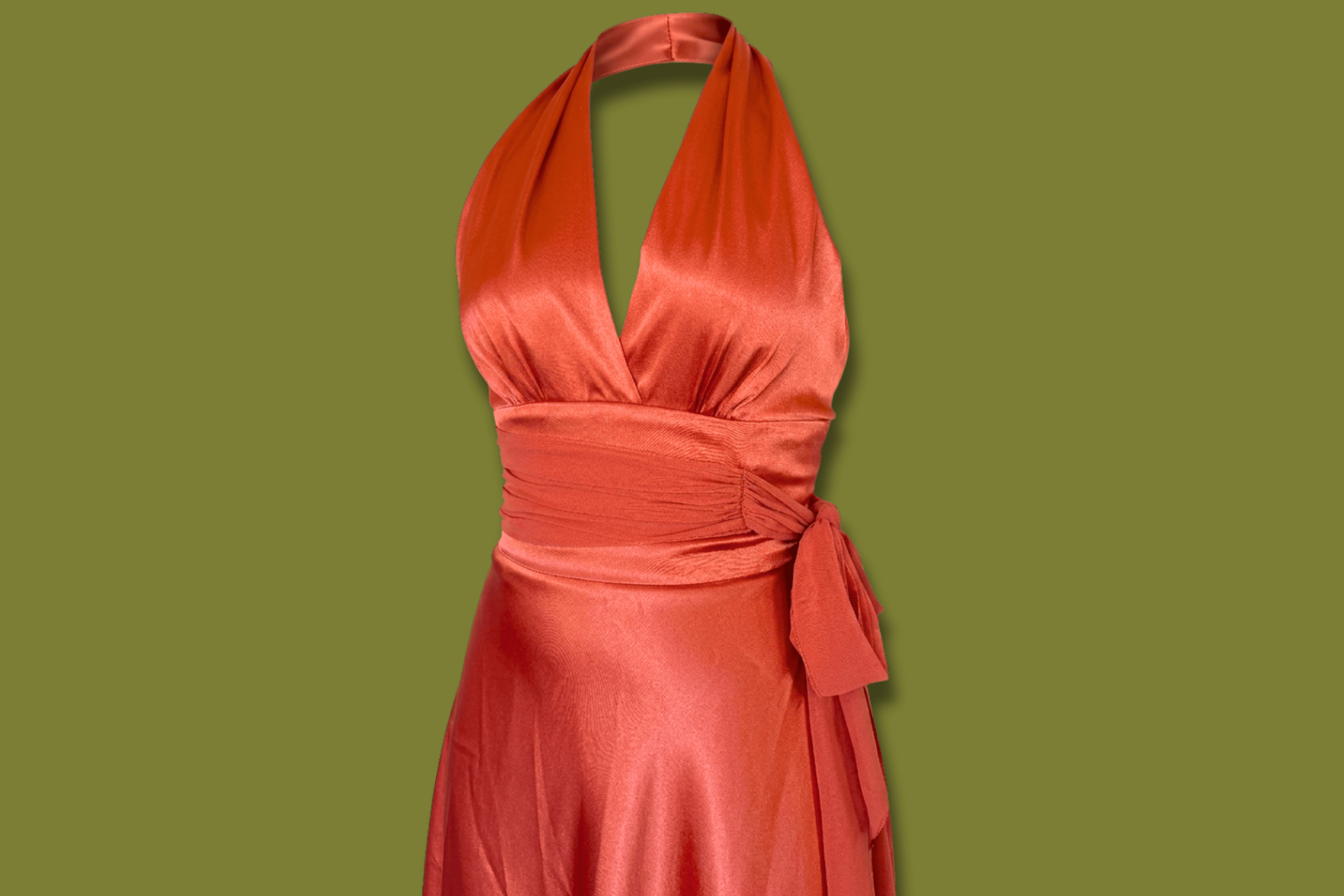 Silky Halter Dress