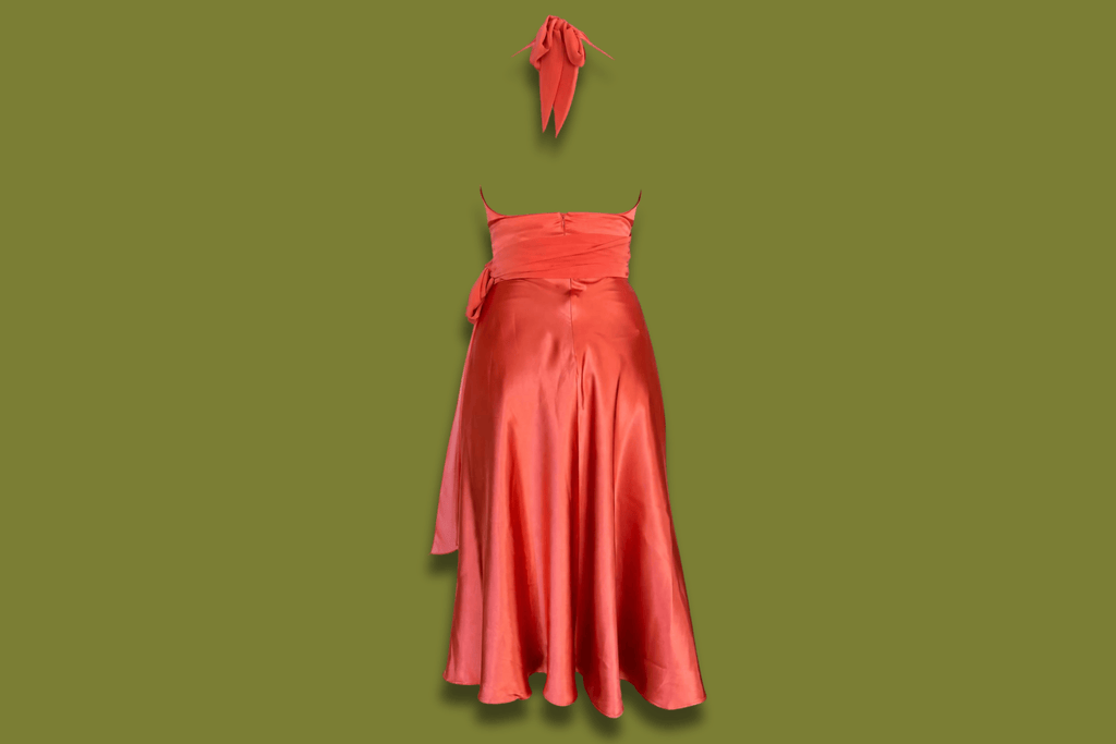 Silky Halter Dress