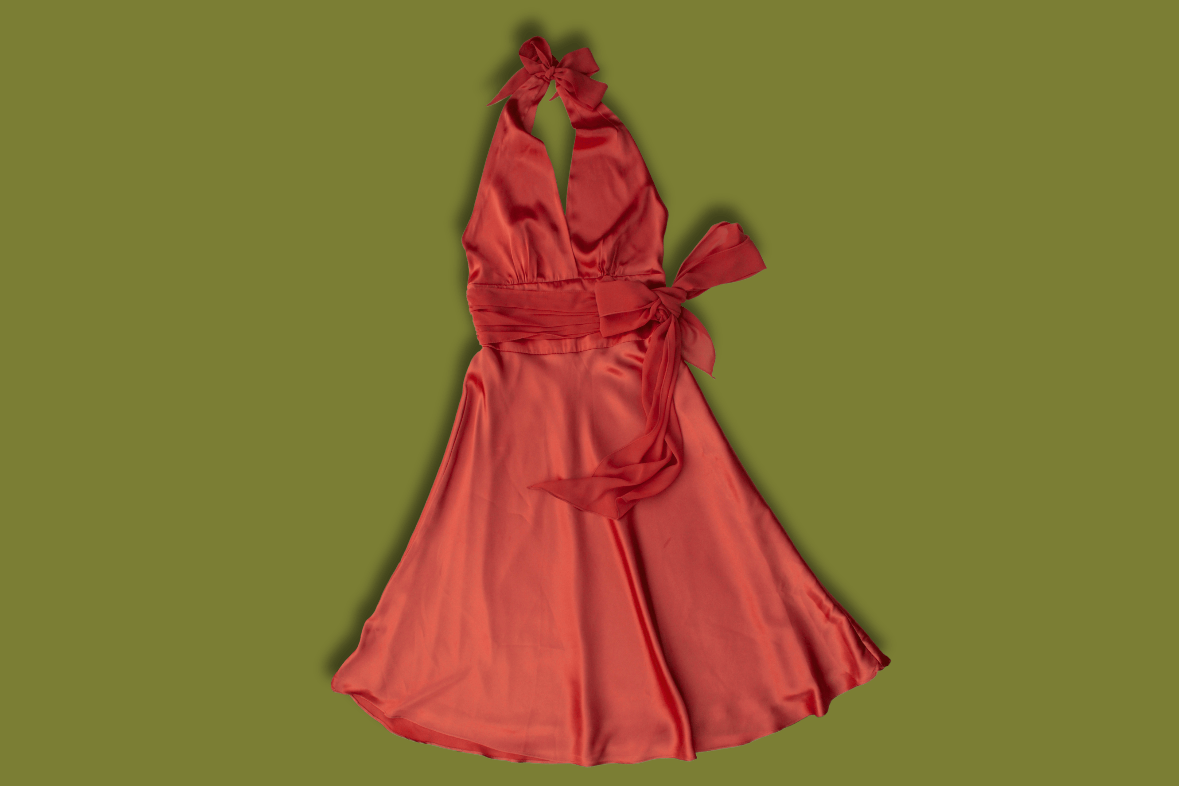 Silky Halter Dress