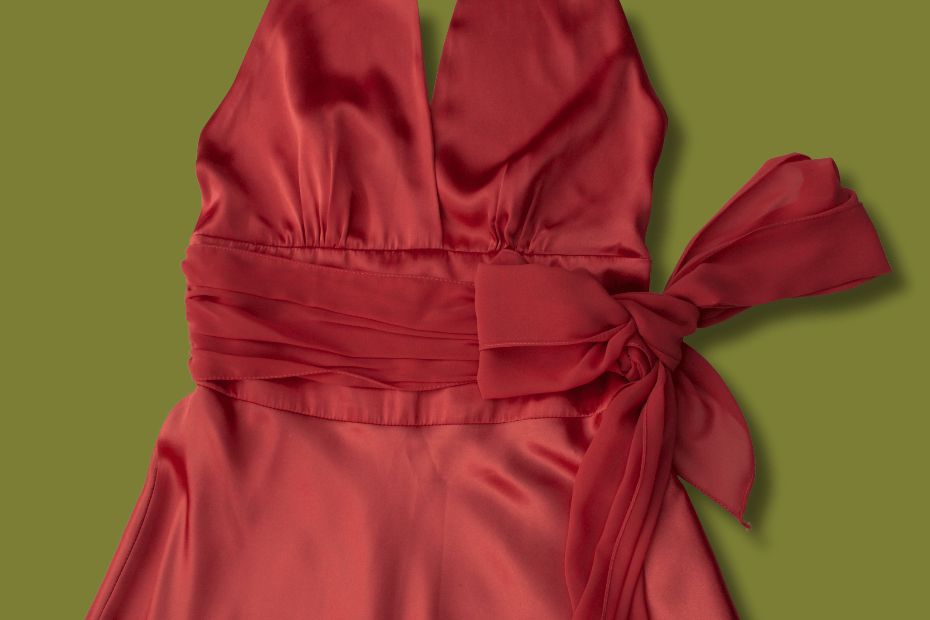 Silky Halter Dress