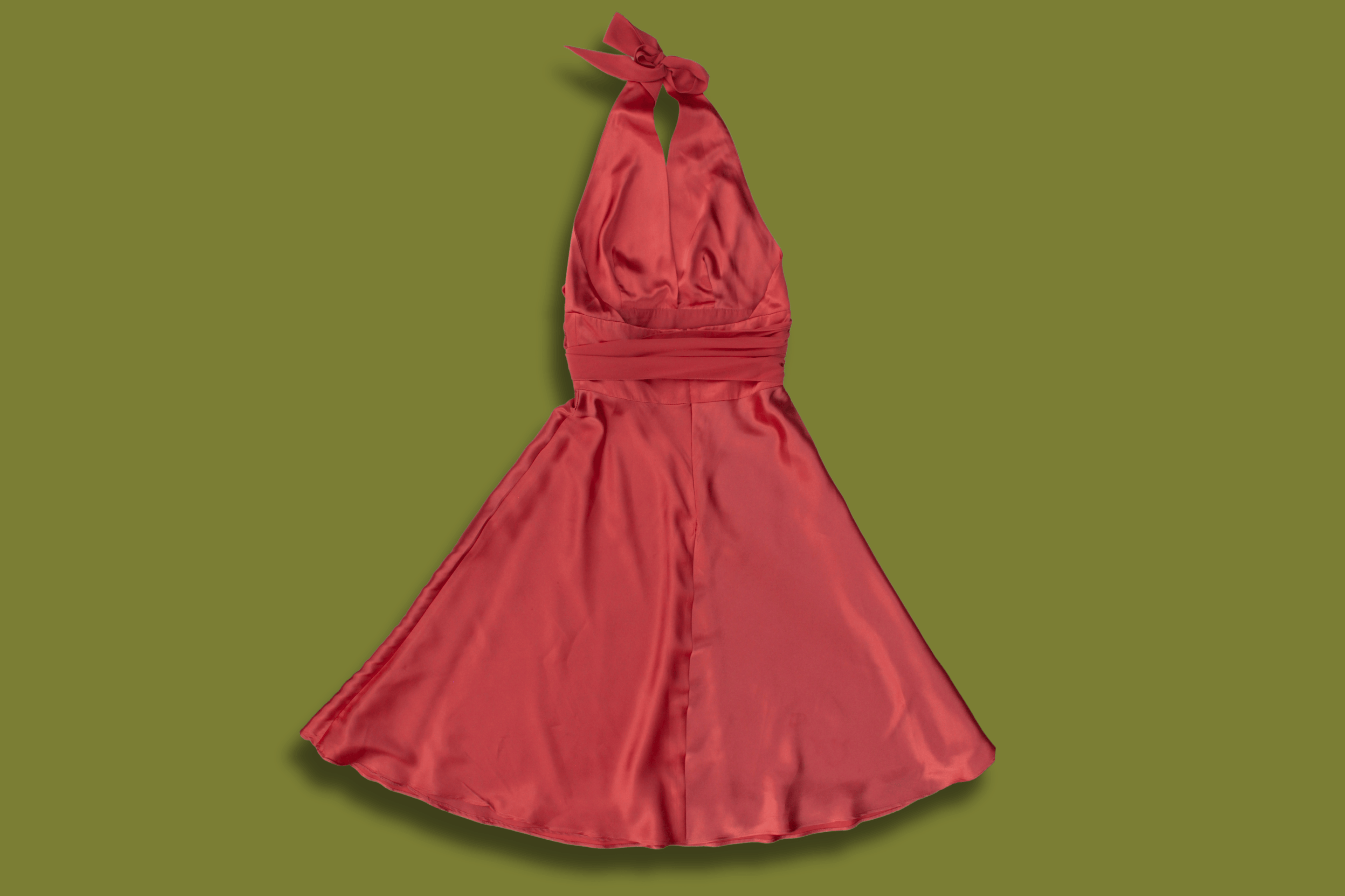 Silky Halter Dress