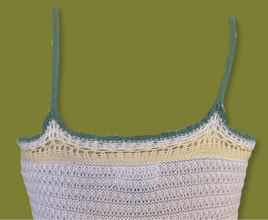 Crochet Striped Maxi Dress