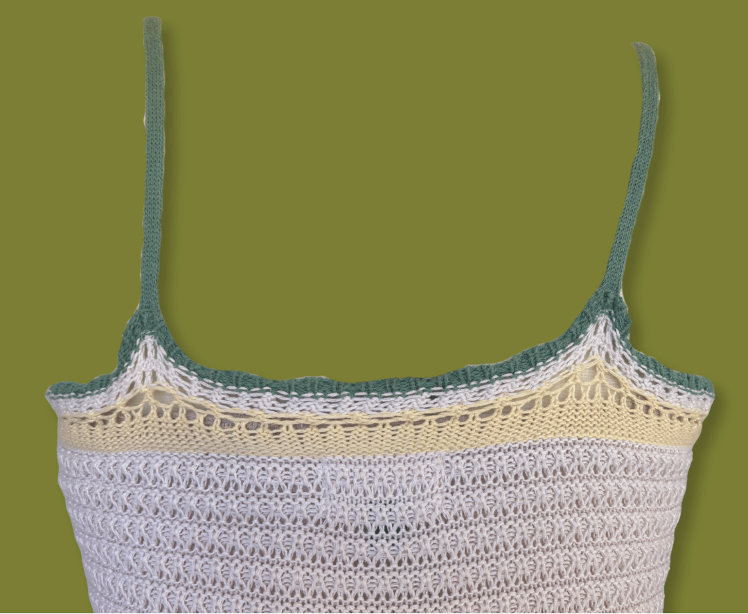 Crochet Striped Maxi Dress