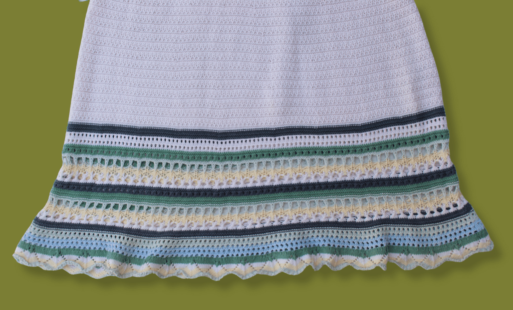 Crochet Striped Maxi Dress