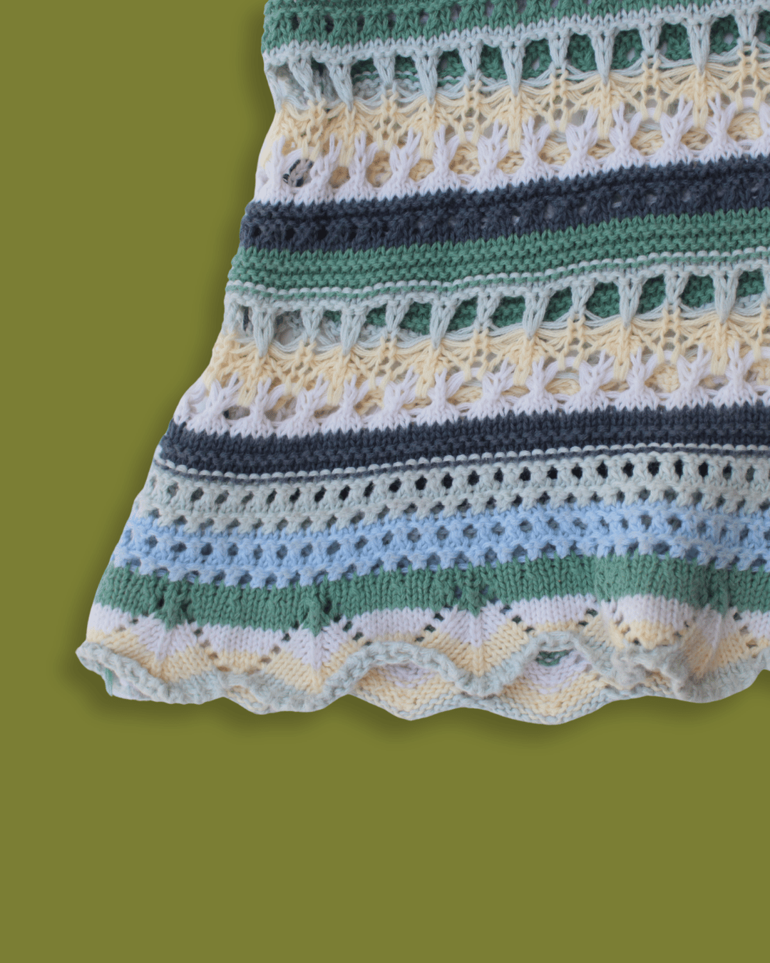 Crochet Striped Maxi Dress