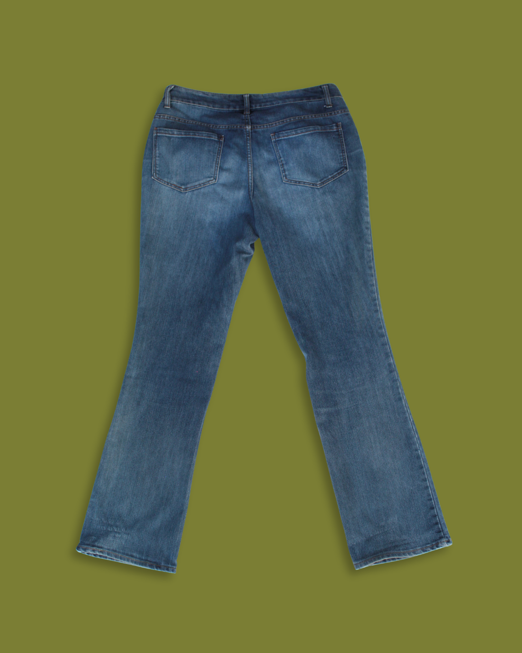 Dark-wash Mid-rise Bootcut Jeans