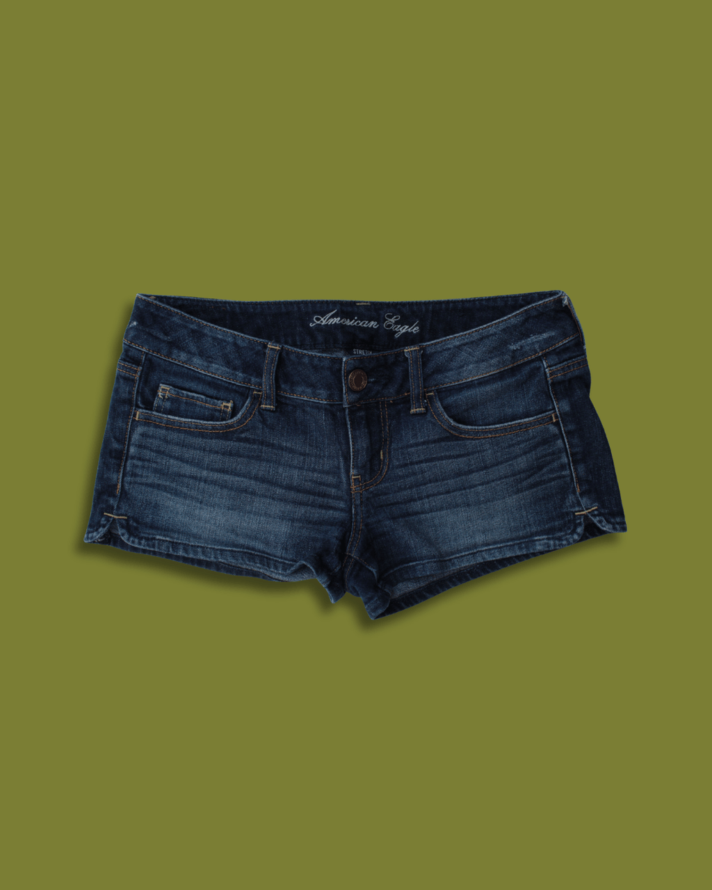 Denim Micro-mini Shorts