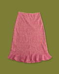 Ditsy Floral Ruffle-hem Midi-skirt