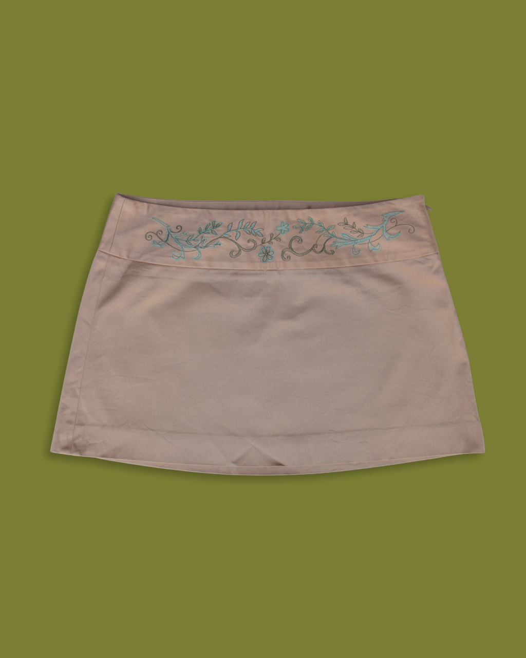 Embroidered Waist Mini-skirt