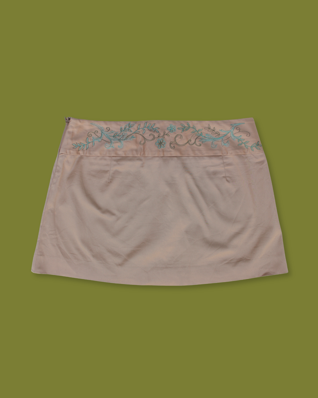 Embroidered Waist Mini-skirt