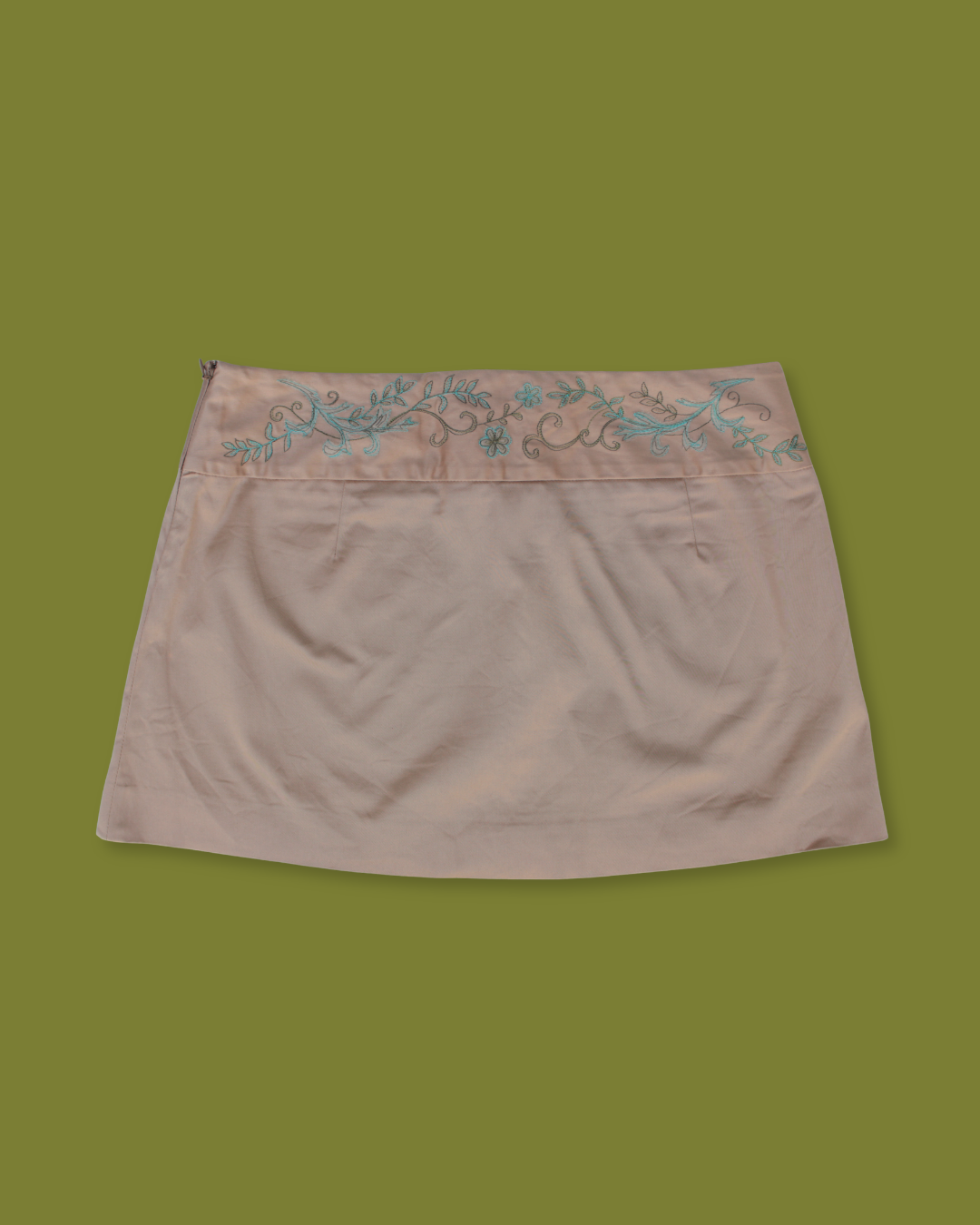 Embroidered Waist Mini-skirt