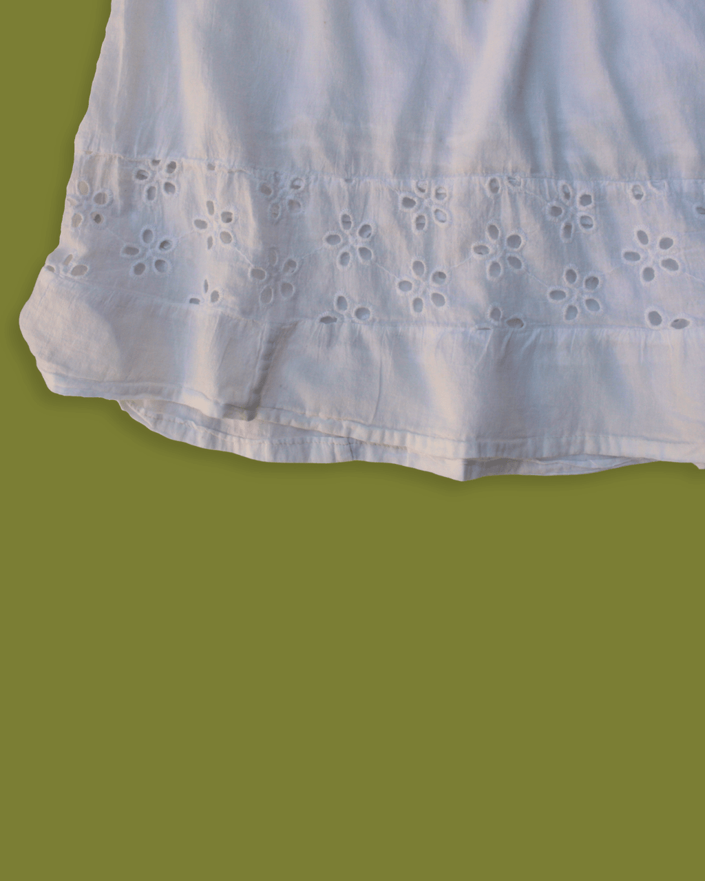 Eyelet Tiered Drawstring Maxi-skirt