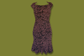 Floral Ruffle-hem Midi dress