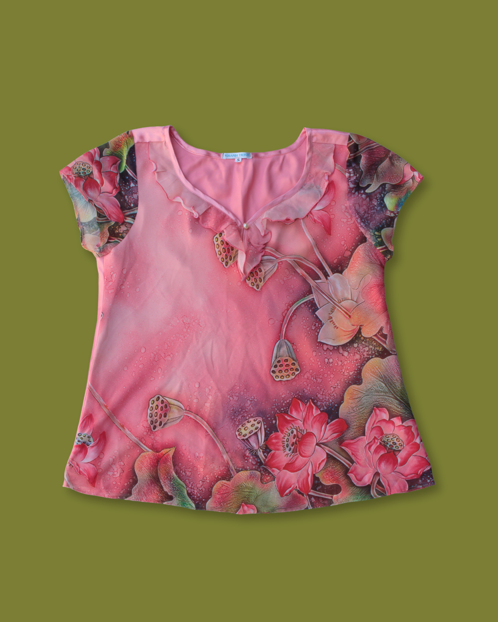 Floral Fairy Pearl-clasp Top