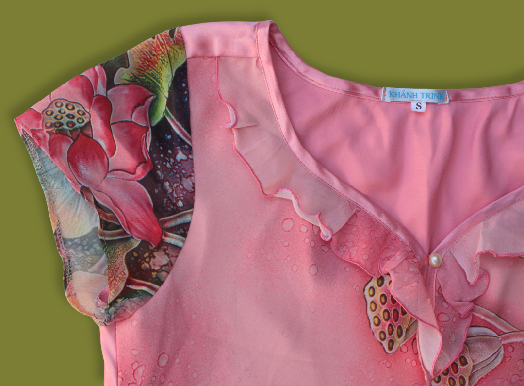 Floral Fairy Pearl-clasp Top