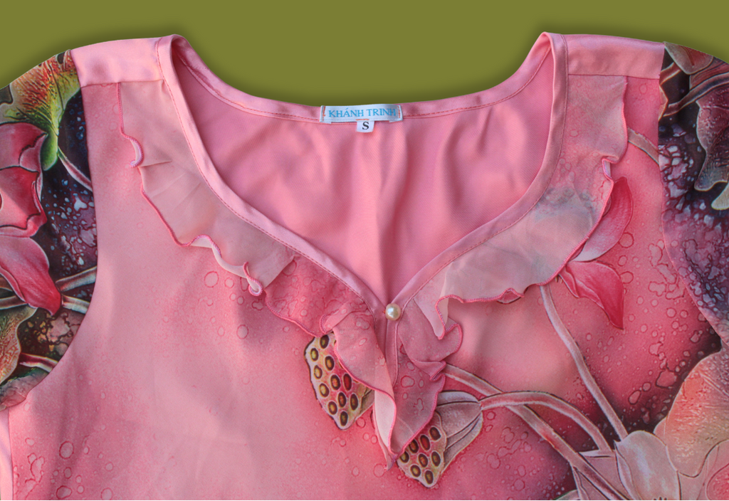 Floral Fairy Pearl-clasp Top