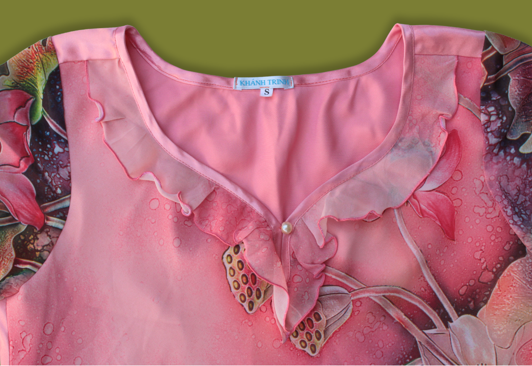 Floral Fairy Pearl-clasp Top