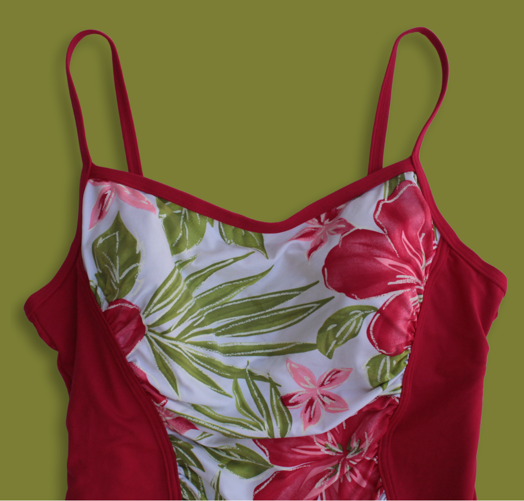 Floral Paneled Ruched One-piece Swimsuit