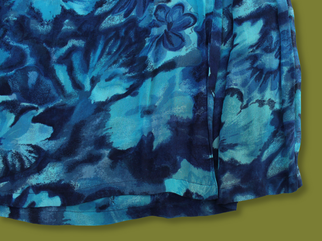Floral Wrap Midi-skirt