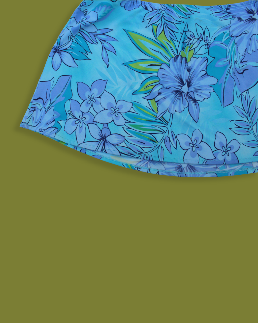 Floral Tankini Swim-skirt Bathing Suit
