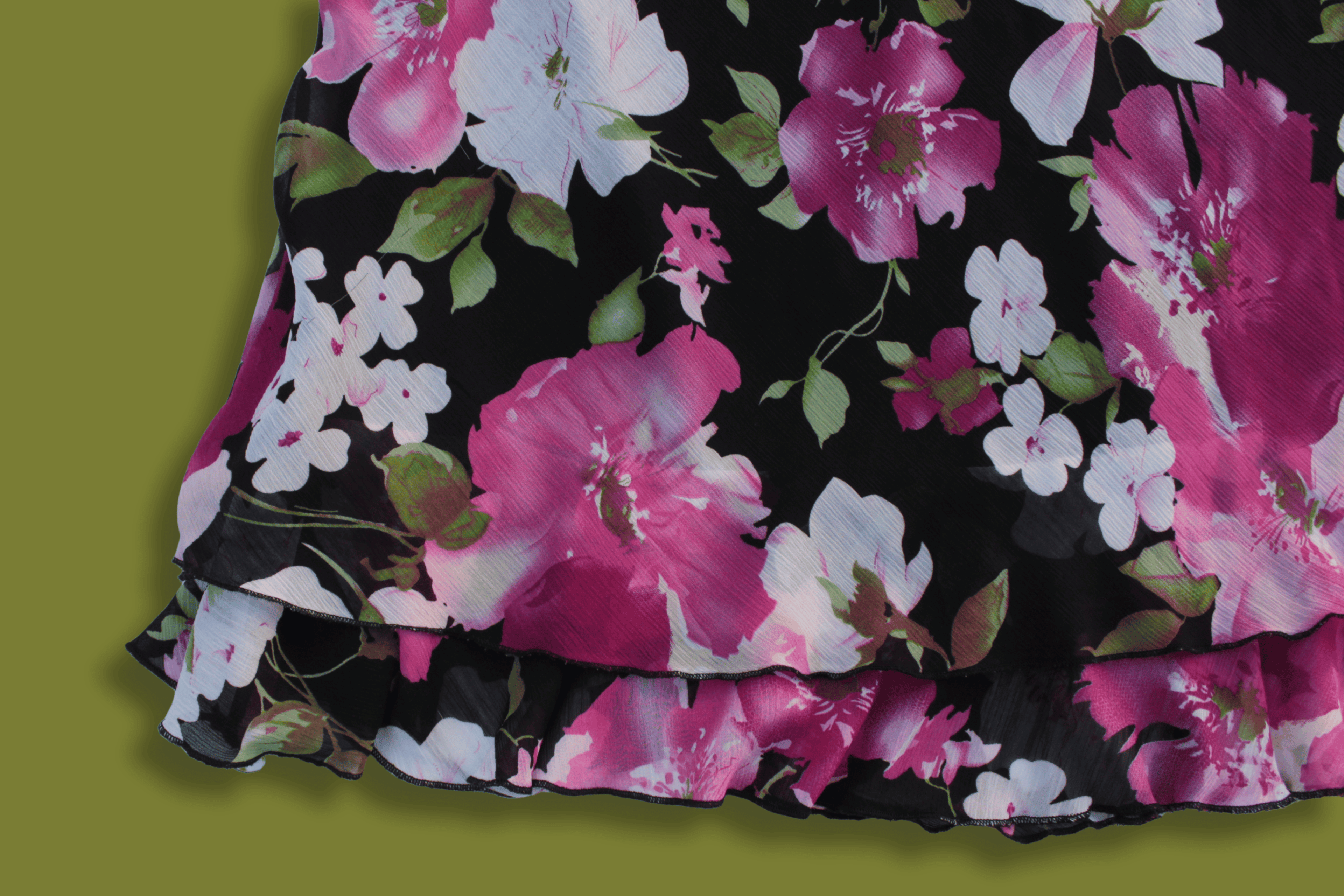 Floral Tiered Maxi Skirt