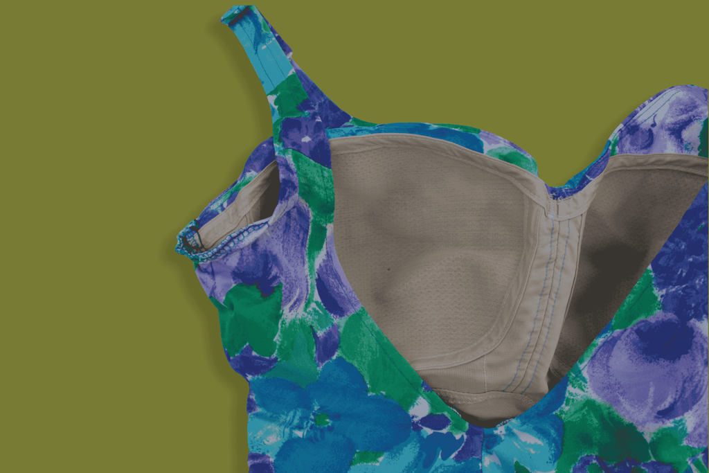 Florescent Floral Ruched-front One-piece