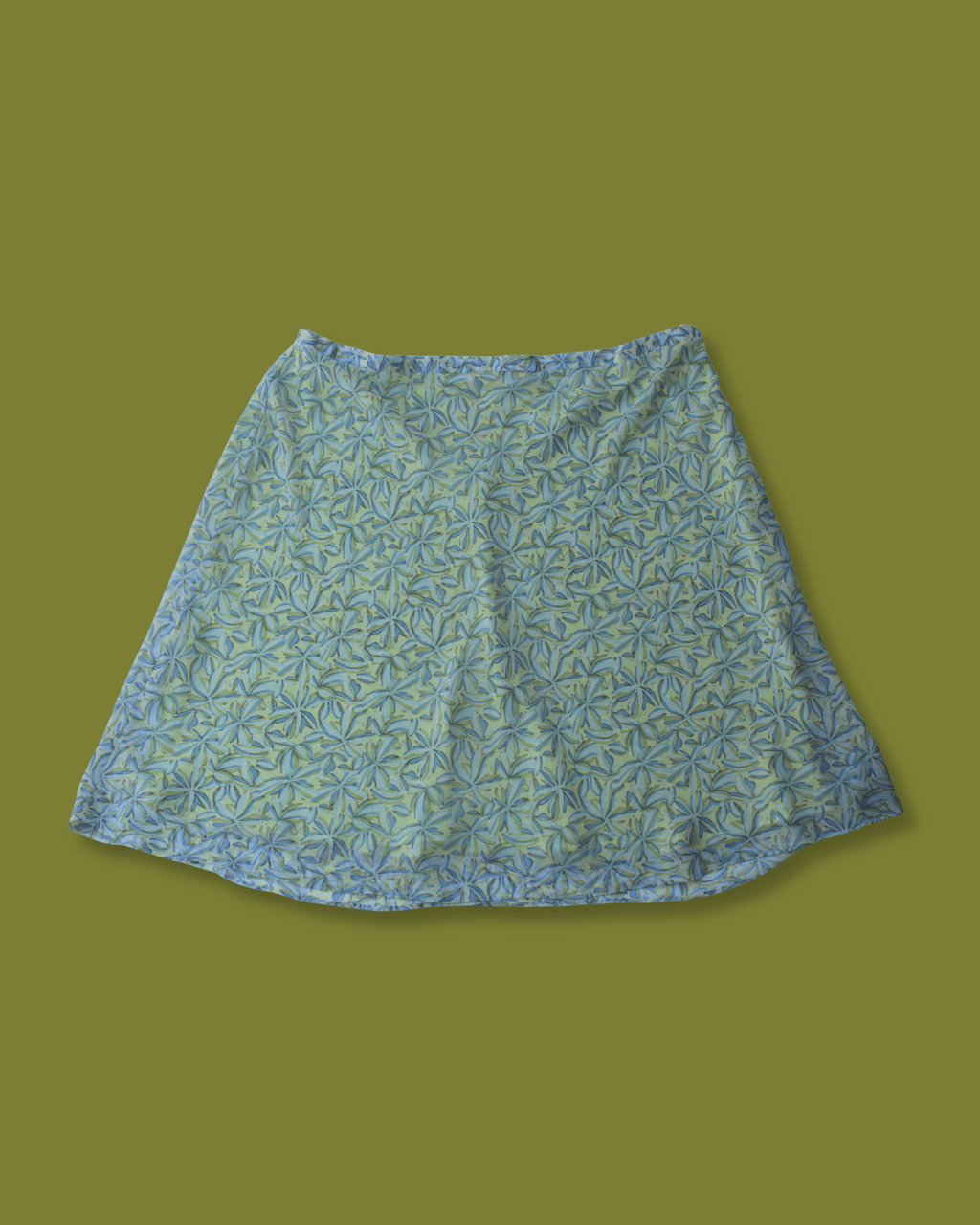 Flowy Floral Midi-skirt (Plus-Sized)