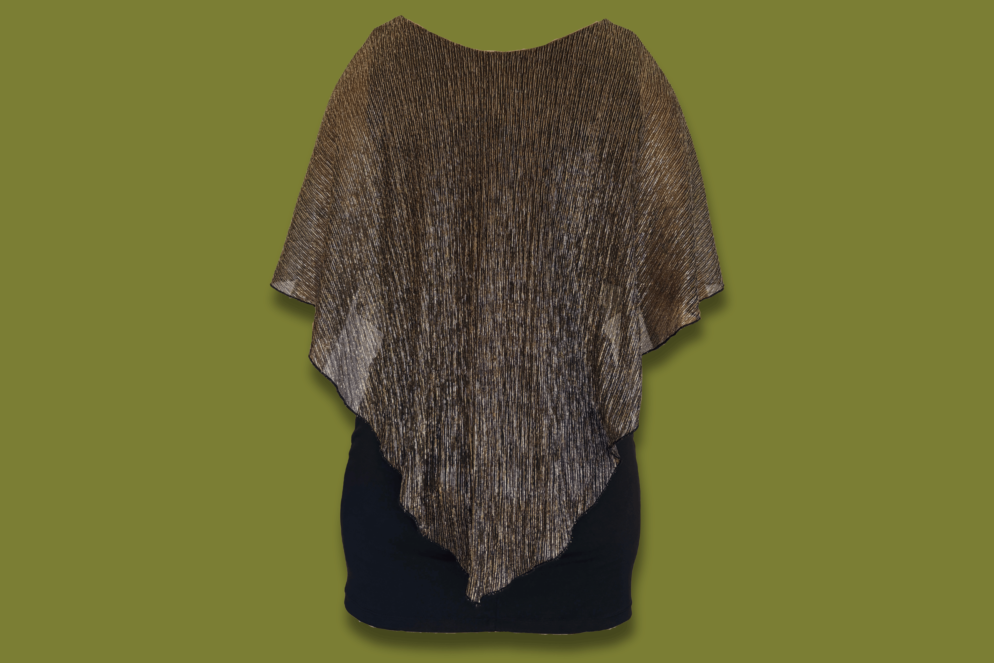 Poncho-top Mini Dress