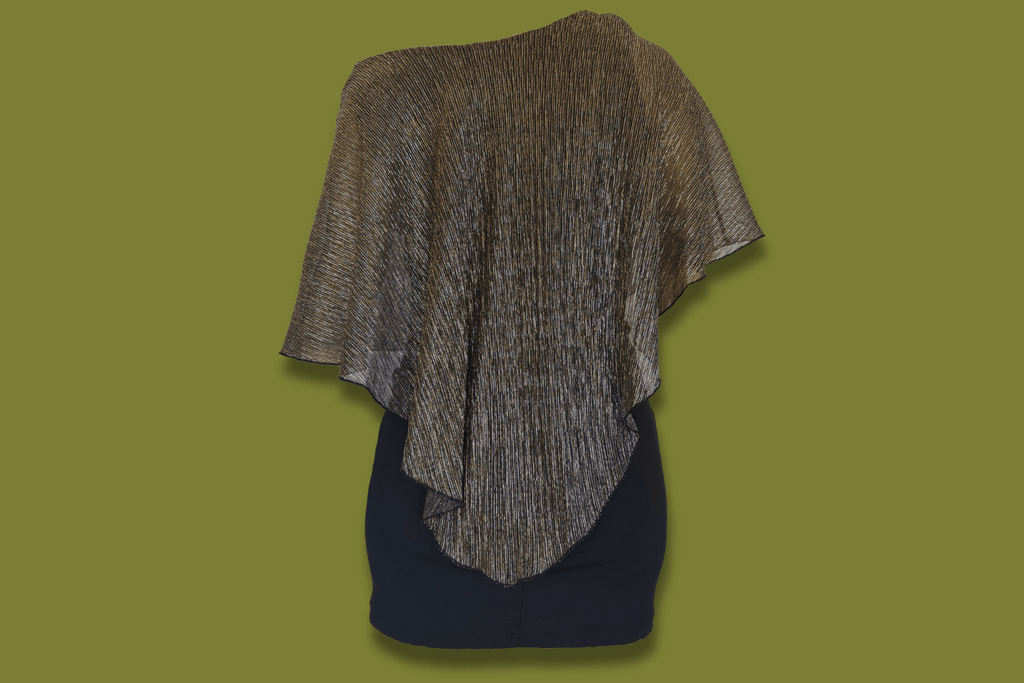 Poncho-top Mini Dress