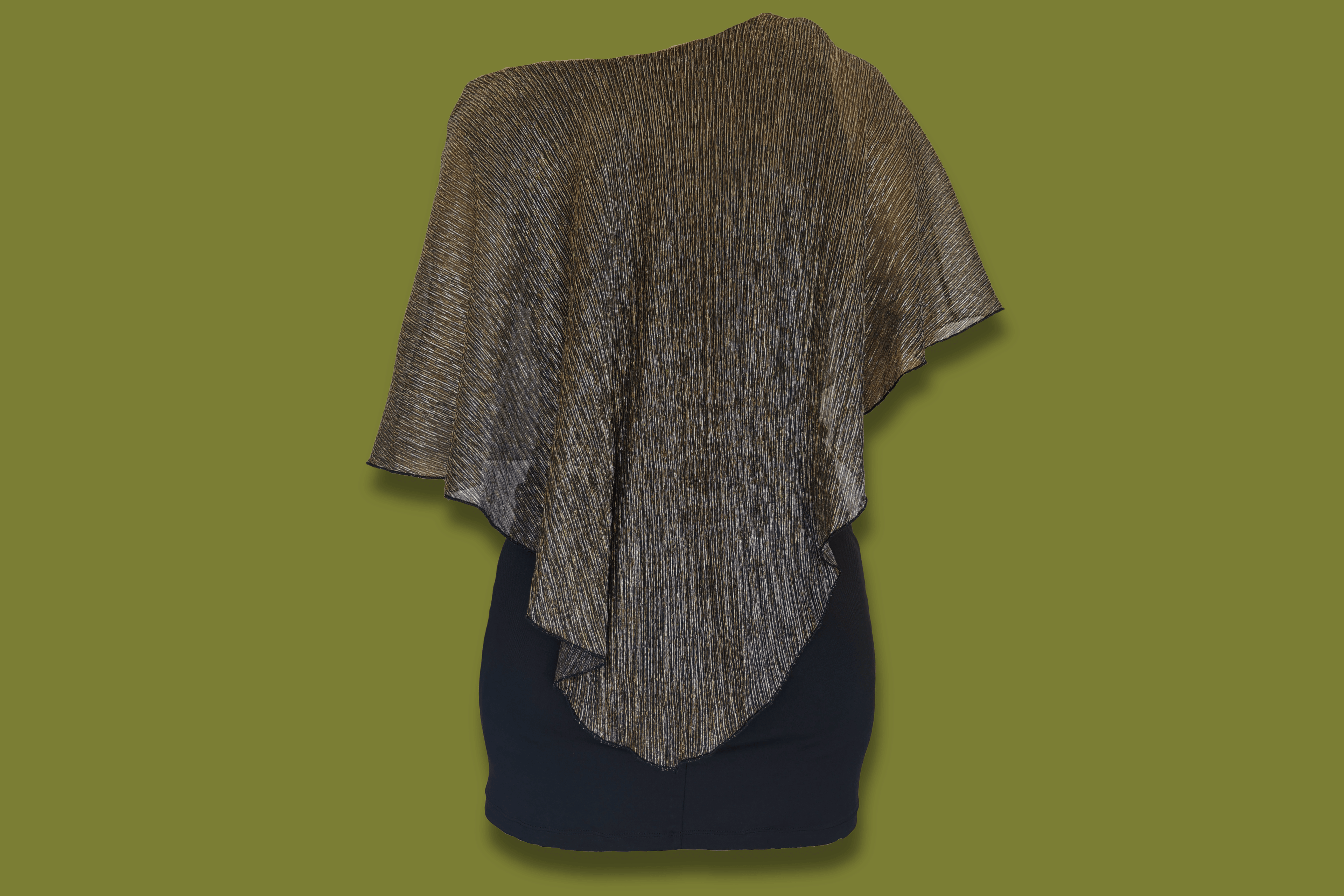 Poncho-top Mini Dress