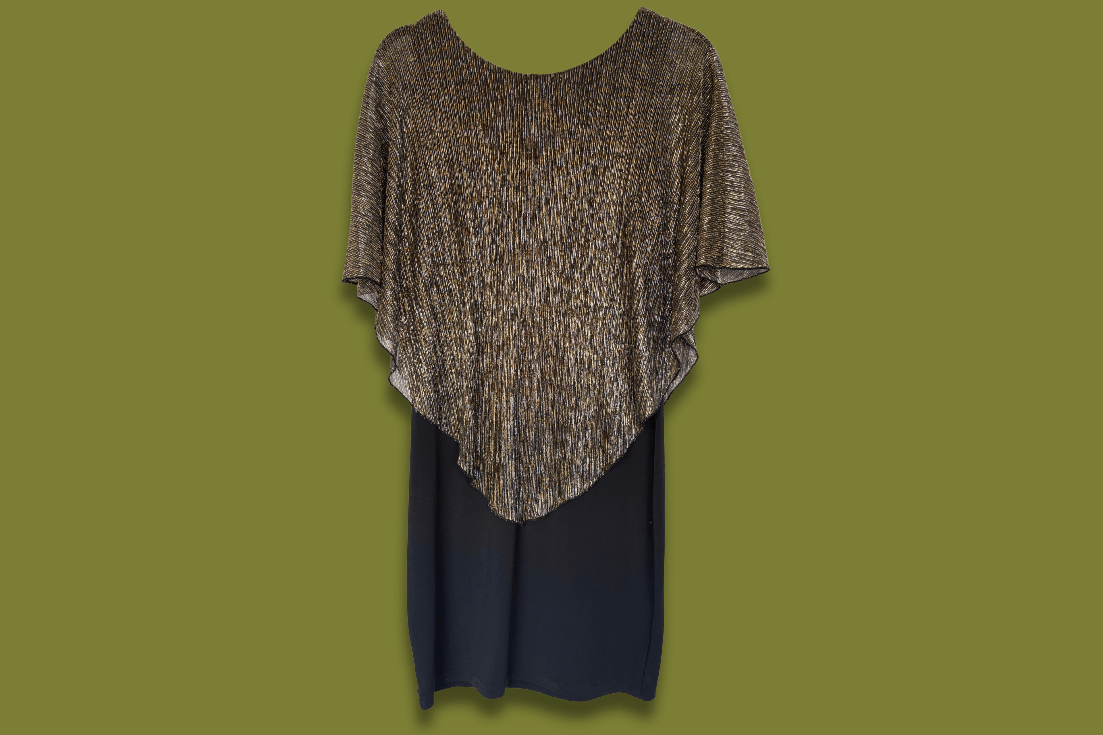 Poncho-top Mini Dress