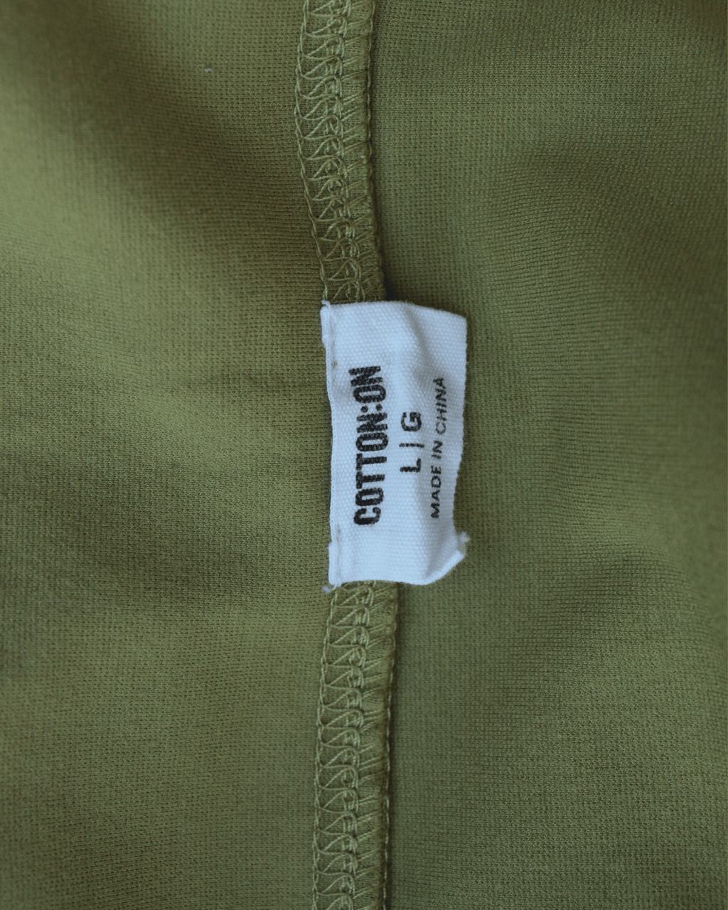 Green Cotton Mini-skirt