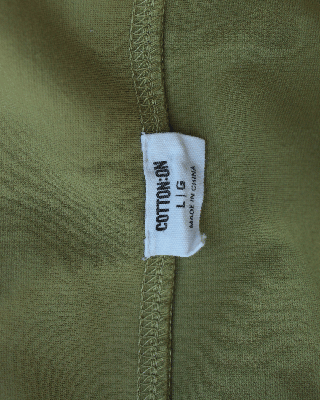 Green Cotton Mini-skirt