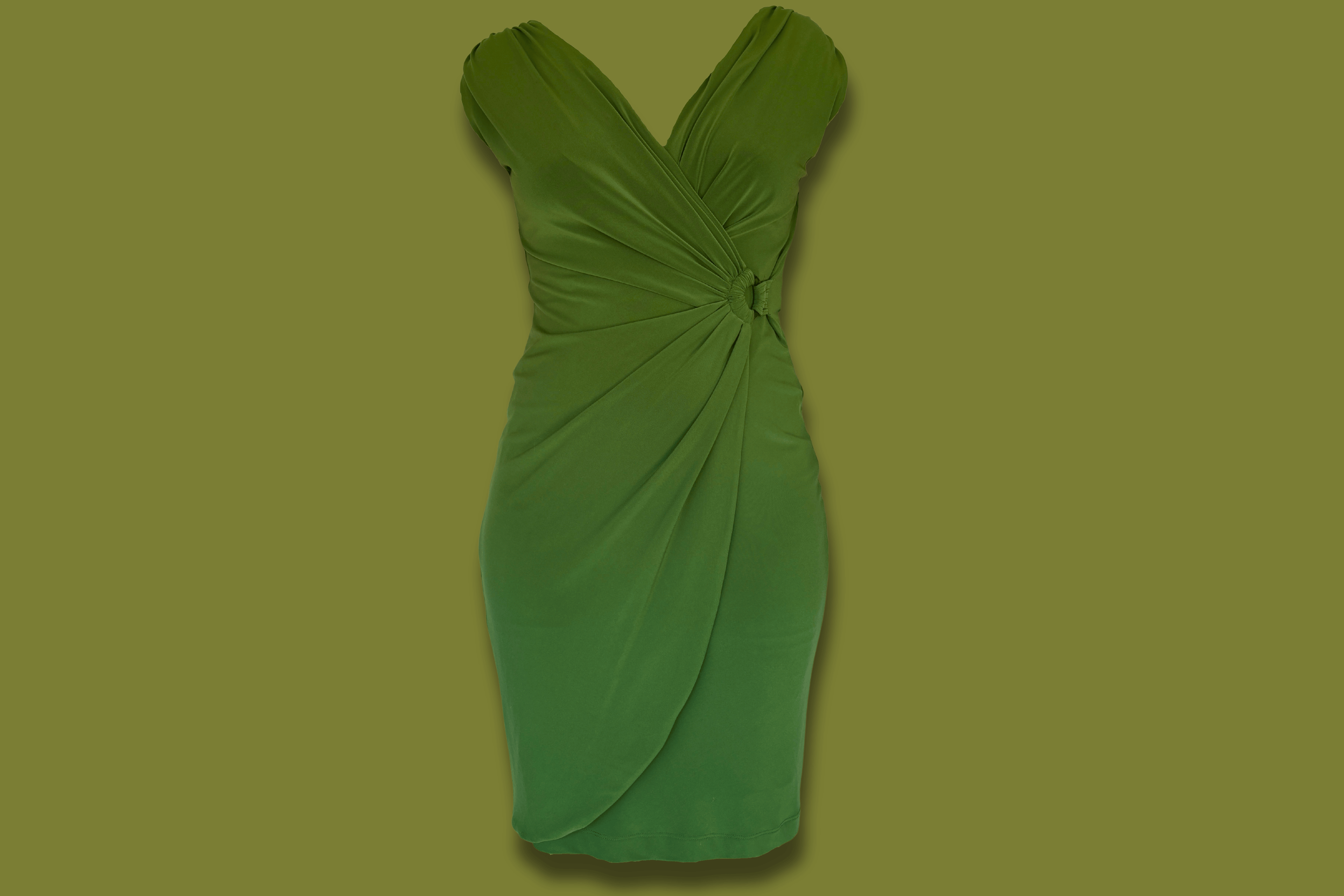 "Jones New York" Cross-front Midi Dress