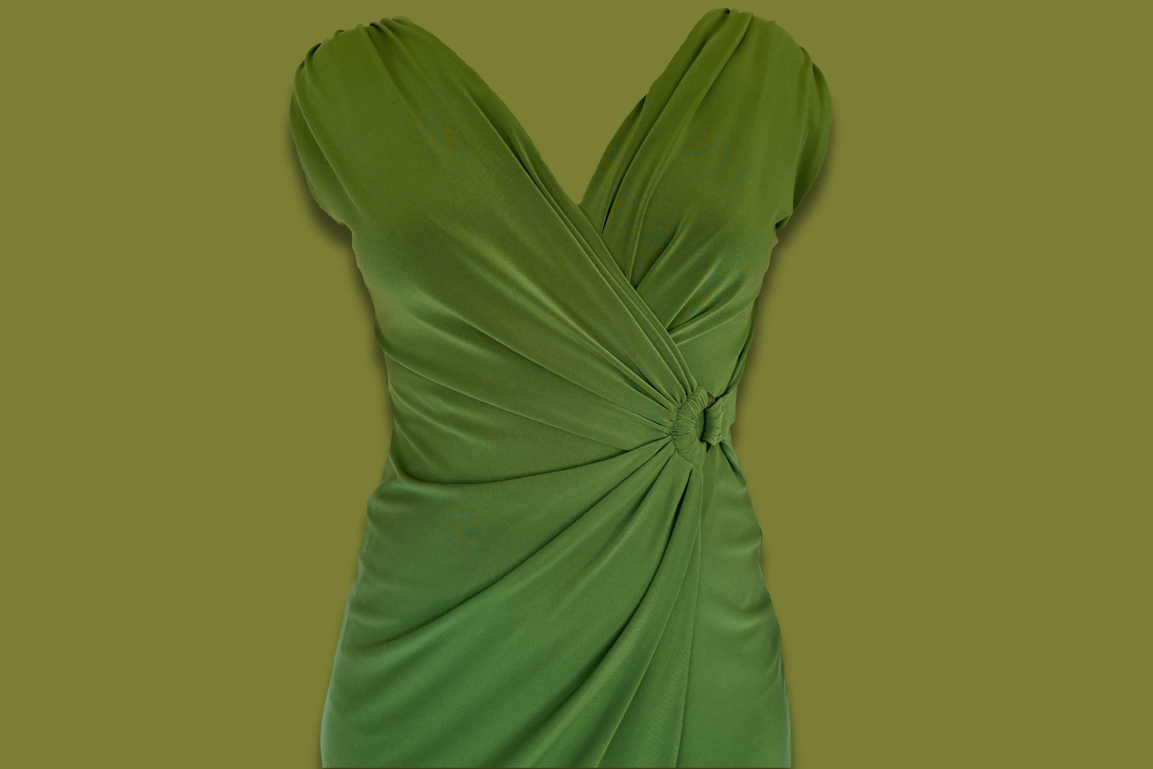 "Jones New York" Cross-front Midi Dress